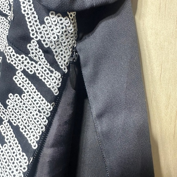 Talbots Sequin Herringbone Plaid Blouse Size 14 - Picture 9 of 13